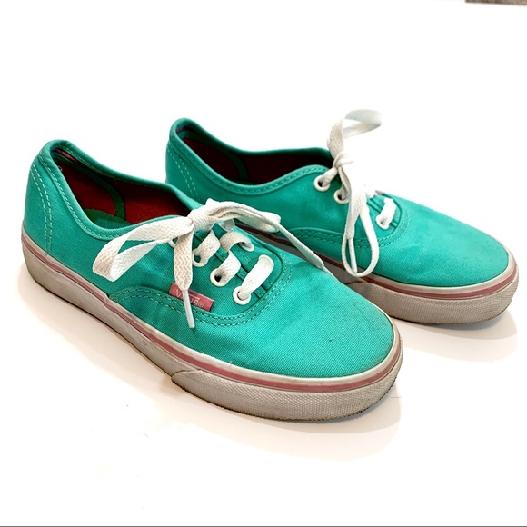 teal or pink vans